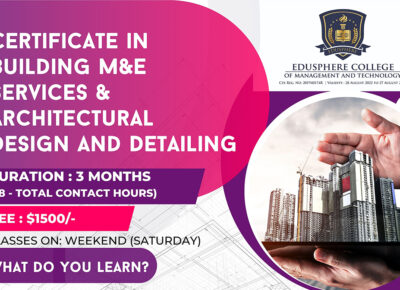 Certificate in Building M&E Services & Architectural Design and Detailing